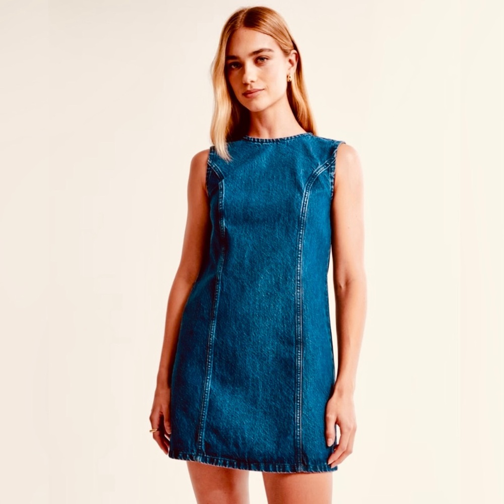 Abercrombie & Fitch Blue Denim Mini Dress